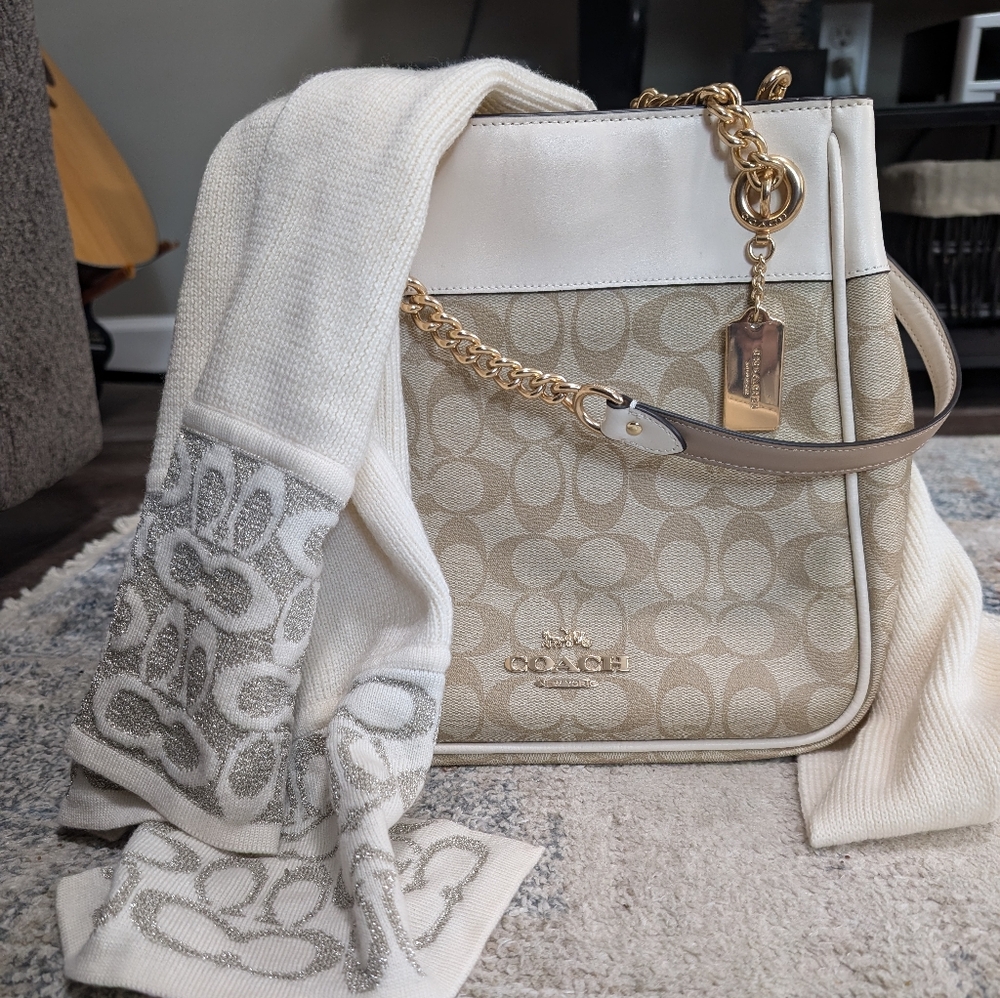 COACH BAG AND SCARF
